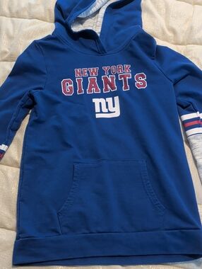 NFL New York Giants Blue Pullover Hoodie for Kids